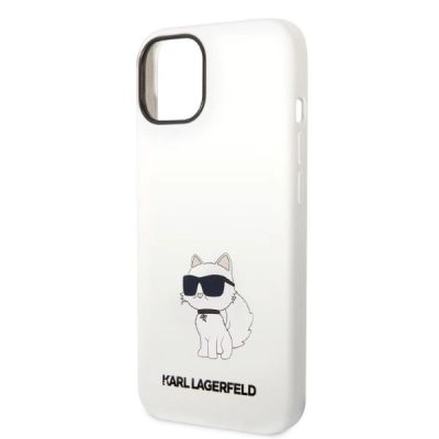 6. Etui Karl Lagerfeld Silicone Choupette na iPhone 14 Plus - białe