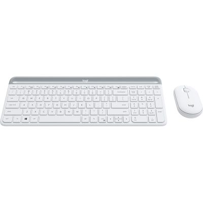 5. Logitech MK470 klawiatura Dołączona myszka Uniwersalne RF Wireless QWERTZ Niemiecki Biały