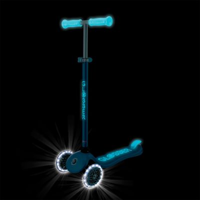 11. Hulajnoga PRIMO PLUS GLOW LIGHTS - Petrol Blue (443-100)