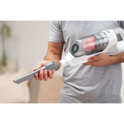 8. Black & Decker BHFEA515J okurzacz na kiju/szczotka elektryczna Pionowy odkurzacz Bateria Suchy Cykloniczny Bez worka 0,5 l Pomarańczowy, Biały 1,5 Ah