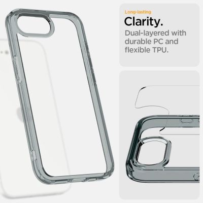 13. Etui Spigen Ultra Hybrid na iPhone 16e / 17e - szare