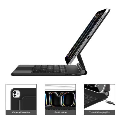 7. Etui Tech-Protect SmartCase Magnetic na iPad Pro 11” 5 / 6 2024-2025 - czarne