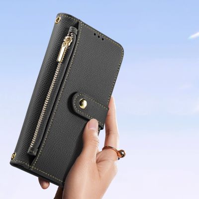 10. Etui skórzane Dux Ducis Lawa na iPhone 16e / 17e z odłączanym portfelem magnetycznym - czarne
