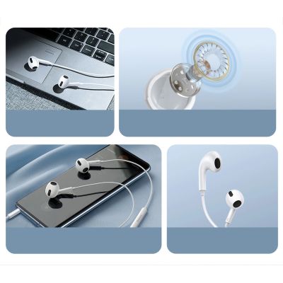 18. Baseus Encok H17 słuchawki przewodowe minijack 3.5mm biały (NGCR020002)