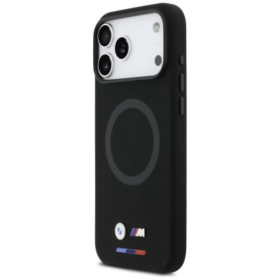 2. Etui BMW M Silicon Logo MagSafe na iPhone 17 Pro Max - czarne