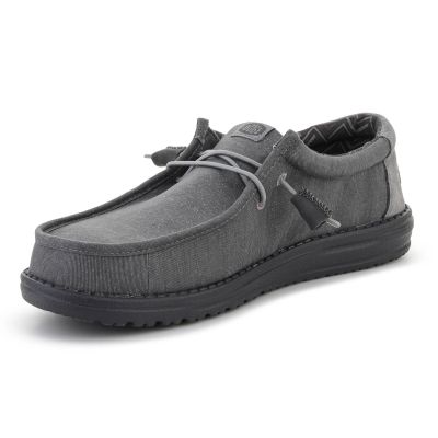 3. HEYDUDE WALLY STRETCH CANVAS BLOCK GRANITE GREY/MULTI 44353-1VT