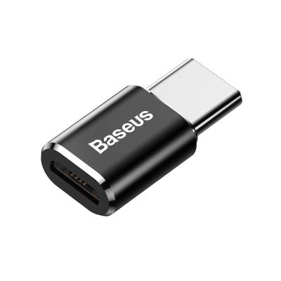 6. Adapter Baseus Mini przejściówka z micro USB na USB-C - czarny