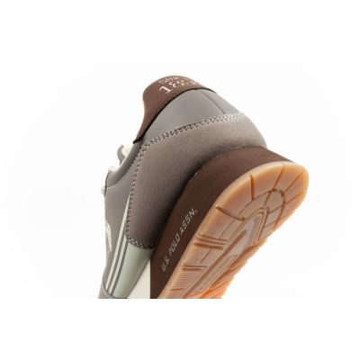 7. U.S Polo Assn buty sportowe sneakersy męskie modne wygodne brązowe