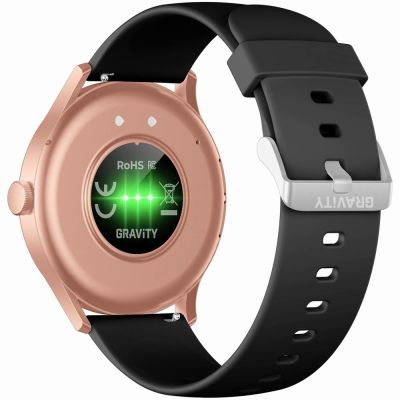 4. Smartwatch Gravity Czarno Różowy GT2-2 PRO