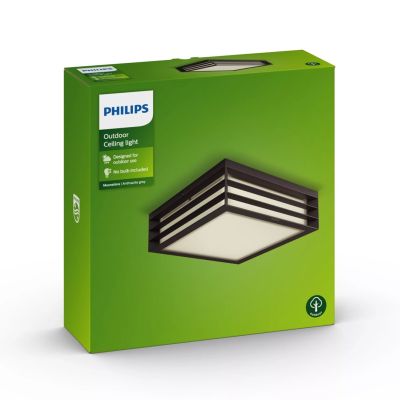3. Plafon sufitowy oprawa Moonshine antracyt 2x E17/14W IP44 aluminium/tworzywo
