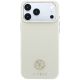 3. Etui Guess Grained Round Strass Logo MagSafe na iPhone 18 Pro / 17 Pro - beżowe