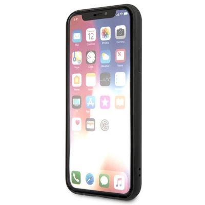 6. Etui Karl Lagerfeld Saffiano Karl&Choupette Head na iPhone XS Max - czarne