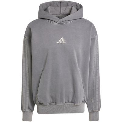 2. Bluza męska adidas ALL SZN Fleece Washed Hoodie szara JL6539