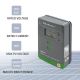 8. Qoltec Solarny regulator ładowania MPPT z czujnikiem temperatury 20A |12V / 24V | LCD | 2 x USB