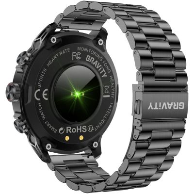 13. Smartwatch Gravity Czarny Pasek + Bransoleta GT41-1
