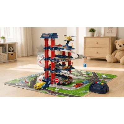 8. Extralink KIDS PARKING SAMOCHODOWY GARA? Z ELEKTRYCZN? WIDN? AUTKA SAMOCHODZIKI DLA DZIECI