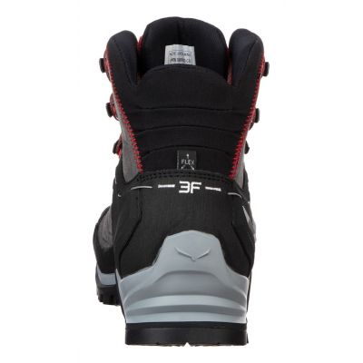 4. Salewa MTN Trainer Mid GTX Męski Dorosły Ciemnoszary, Szary, Czerwony