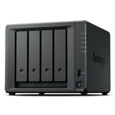 NAS Synology DS925+; Tower; 4x (3.5" SATA HDD); AMD Ryzer V1500B; 4 GB DDR4 ECC SODIMM (max. 32GB)