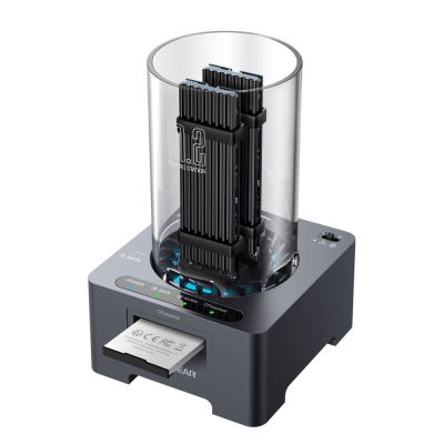 2. GRAUGEAR G-M2DK-CR-10G stacja dokująca do dysków twardych USB 3.2 Gen 2 (3.1 Gen 1) Type-C Szary