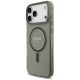 3. Etui Guess IML Glitter Pearl Strap MagSafe na iPhone 18 Pro / 17 Pro - czarne