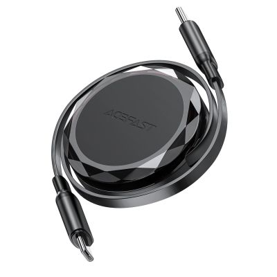 3. Kabel Acefast C13-03 USB-C - USB-C 60W zwijany - czarny