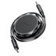 3. Kabel Acefast C13-03 USB-C - USB-C 60W zwijany - czarny