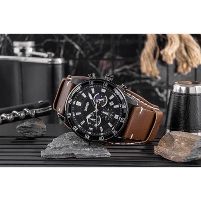 6. Zegarek Męski Skmei 9249BNBK + BOX