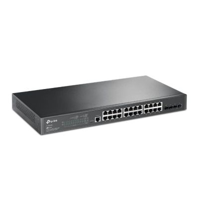 3. TP-Link JetStream TL-SG3428 przełącznik sieciowy Zarządzany L2/L3 Gigabit Ethernet (10/100/1000) 1U Czarny