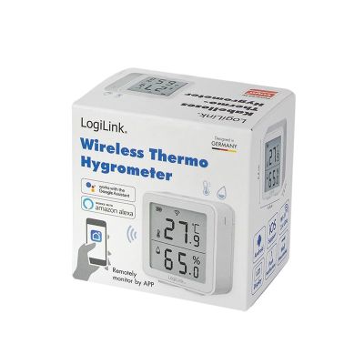 7. LogiLink SC0116 higrometr i psychrometr Wewnętrzna Higrometr elektroniczny Biały