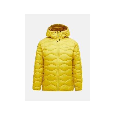 Kurtka puchowa męska PEAK PERFORMANCE M Helium Down Hood Jacket kolor żółty