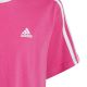 9. Koszulka adidas Essentials 3-Stripes Cotton Loose Fit Boyfriend Tee Jr IC3639