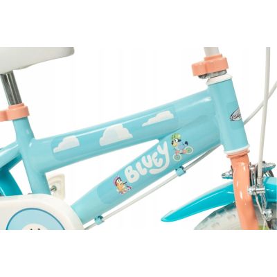 25. Rower dziecięcy TOIMSA Bluey 12"  Błękitno-limonkowy