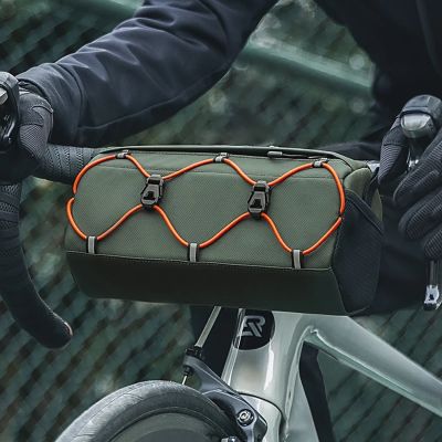 6. Torba Rockbros 30110054001 rowerowa na kierownicę 2,2 l - zielona
