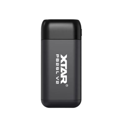 6. XTAR ŁADOWARKA Z FUNKCJĄ POWER BANK DO AKUMULATORÓW CYLINDRYCZNYCH LI-ION 18650/20700/21700 CZARNA - 2 KANAŁY PB2SLV2