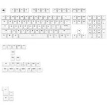 Glorious GPBT Basics, układ ANSI (USA), PBT, Dye-Sub - Klasyczny biały