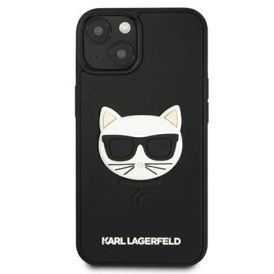 3. Etui Karl Lagerfeld 3D Rubber Choupette na iPhone 13 mini - czarne