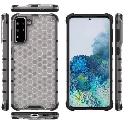 12. Honeycomb etui pancerny pokrowiec z żelową ramką Samsung Galaxy S22+ (S22 Plus) przezroczysty