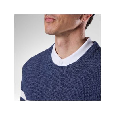 4. Sweter męski ROSSIGNOL M Knitted Cn Sweater granatowy