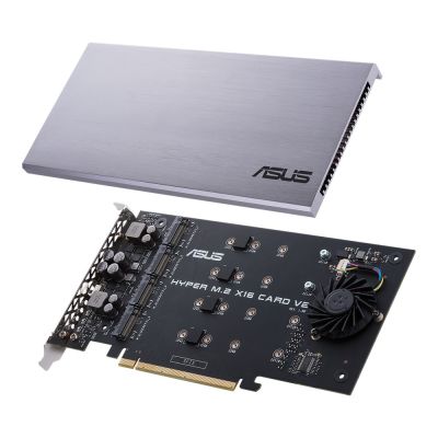 6. Kontroler ASUS Hyper M.2 PCIe 3.0 x16, 4x M.2 NVMe (2242/2260/2280/22110) GEN 3