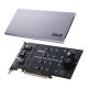 6. Kontroler ASUS Hyper M.2 PCIe 3.0 x16, 4x M.2 NVMe (2242/2260/2280/22110) GEN 3