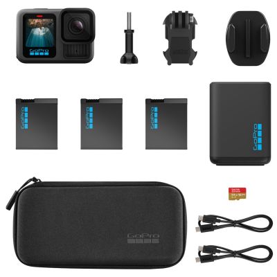 3. GoPro HERO13 Extended Power Bundle aparat do fotografii sportowej 27,6 MP 5.3K Ultra HD CMOS 25,4 / 1,9 mm (1 / 1.9") Wi-Fi 157 g