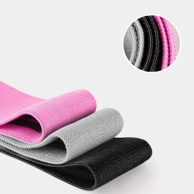 9. Wozinsky zestaw 3x materiałowe taśmy do ćwiczeń oporowe mini band do ćwiczeń joga fitness crossfit (WFB-01)
