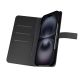 8. Etui z ekoskóry Puro Wallet Detachable MagSafe 2w1 z klapką i portfelem do iPhone 16 - czarne