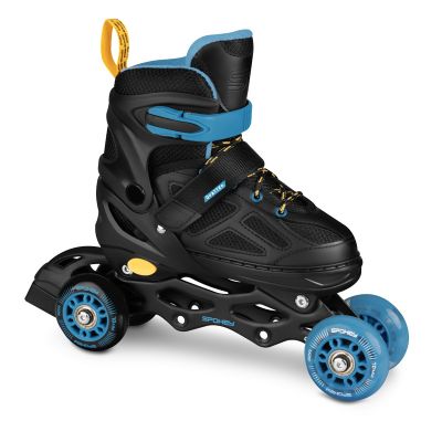 11. Łyżworolki Spokey Quattro 4IN1 SPK-943432 roz. 30-33 BK/DBL