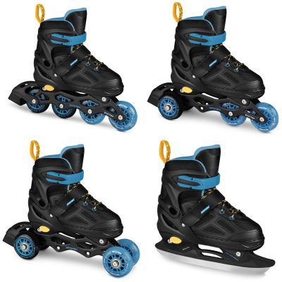 2. Łyżworolki Spokey Quattro 4IN1 SPK-943432 roz. 30-33 BK/DBL