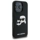 4. Etui Karl Lagerfeld Silicone nauble Heads Print MagSafe na iPhone 16 Pro Max - czarne