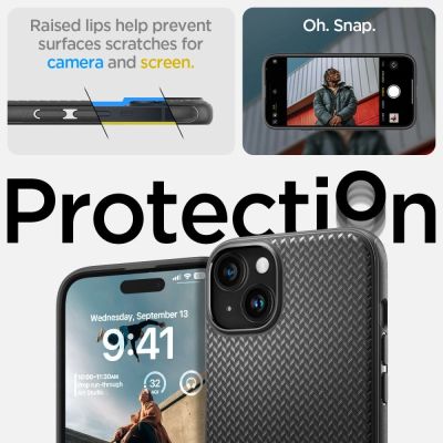 10. Etui Spigen Mag Armor MagSafe na iPhone 15 - czarny mat