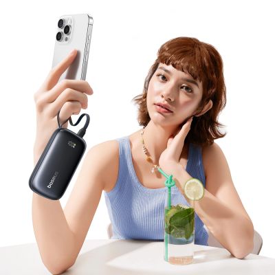 5. Powerbank Baseus EnerFill FC21 QPow3 Ultra 10000mAh 22.5W z wyświetlaczem cyfrowym i odłączanym kablem - czarny