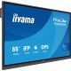 10. iiyama TN6505A-B1AG signage display Interaktywny płaski panel 163,8 cm (64.5") 500 cd/m2 4K Ultra HD Czarny Ekran dotykowy