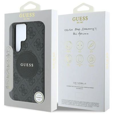 8. Etui Guess 4G Round Patch Classic Logo MagSafe do Samsung Galaxy S25 Ultra czarny